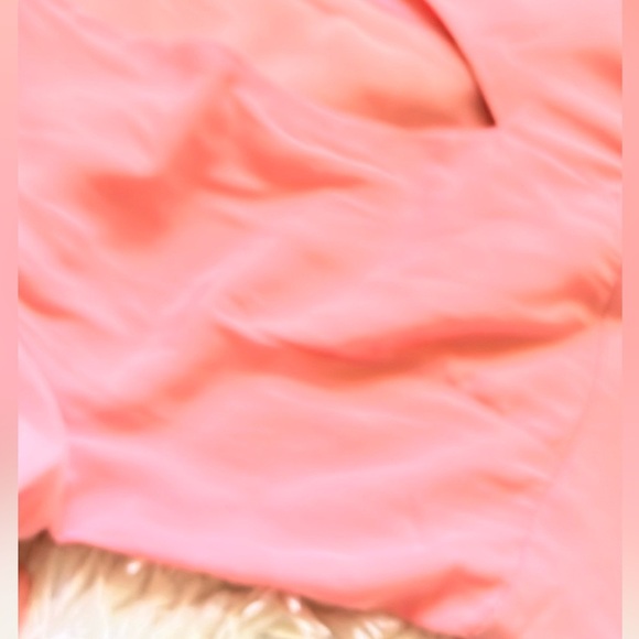 1.STATE Puff Sleeve Tiered Mini Dress – V-Neck – Pink – Size S - Picture 3 of 15